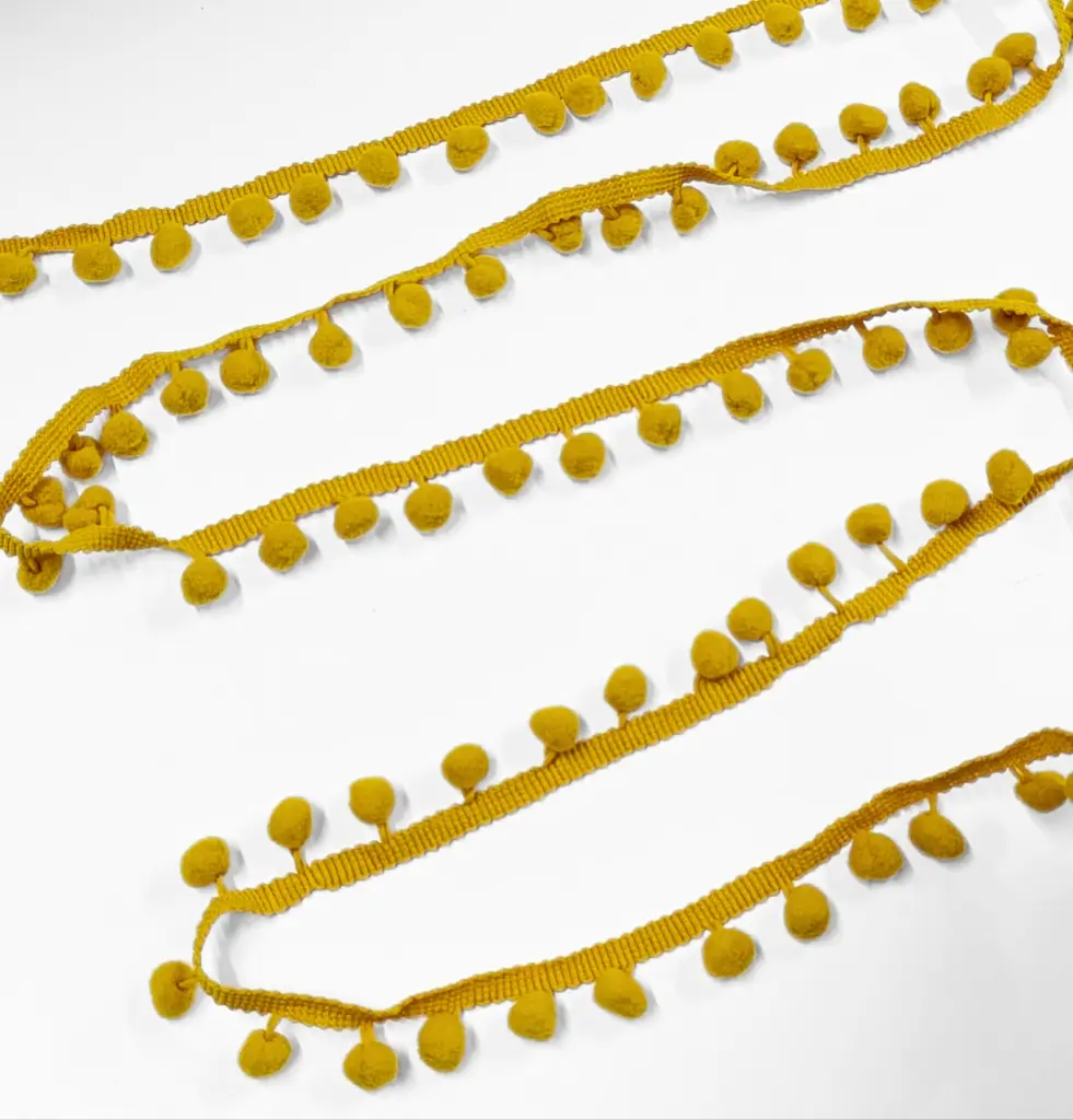 Tira Pom Pom - Amarillo Mostaza