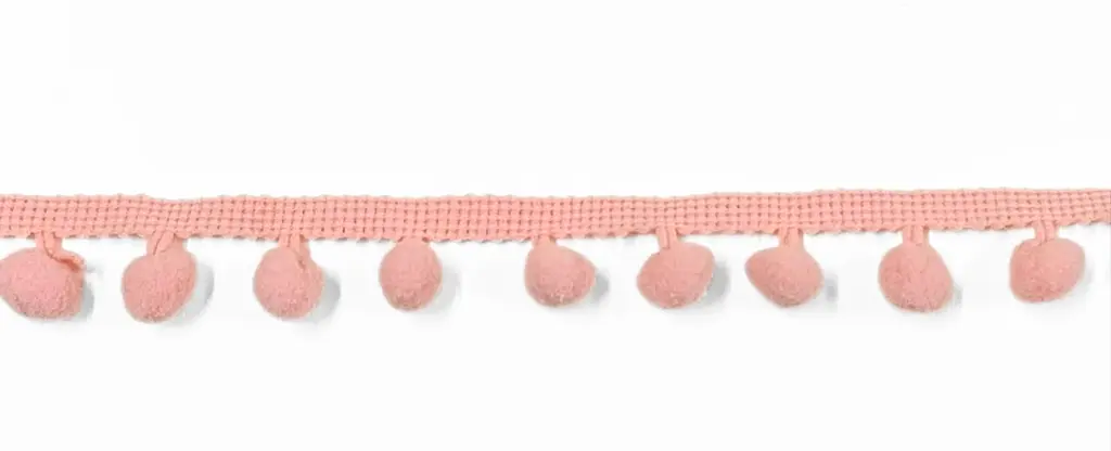 Tira Pom Pom - Rosa Pastel