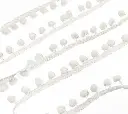 Tira Pom Pom - Blanco