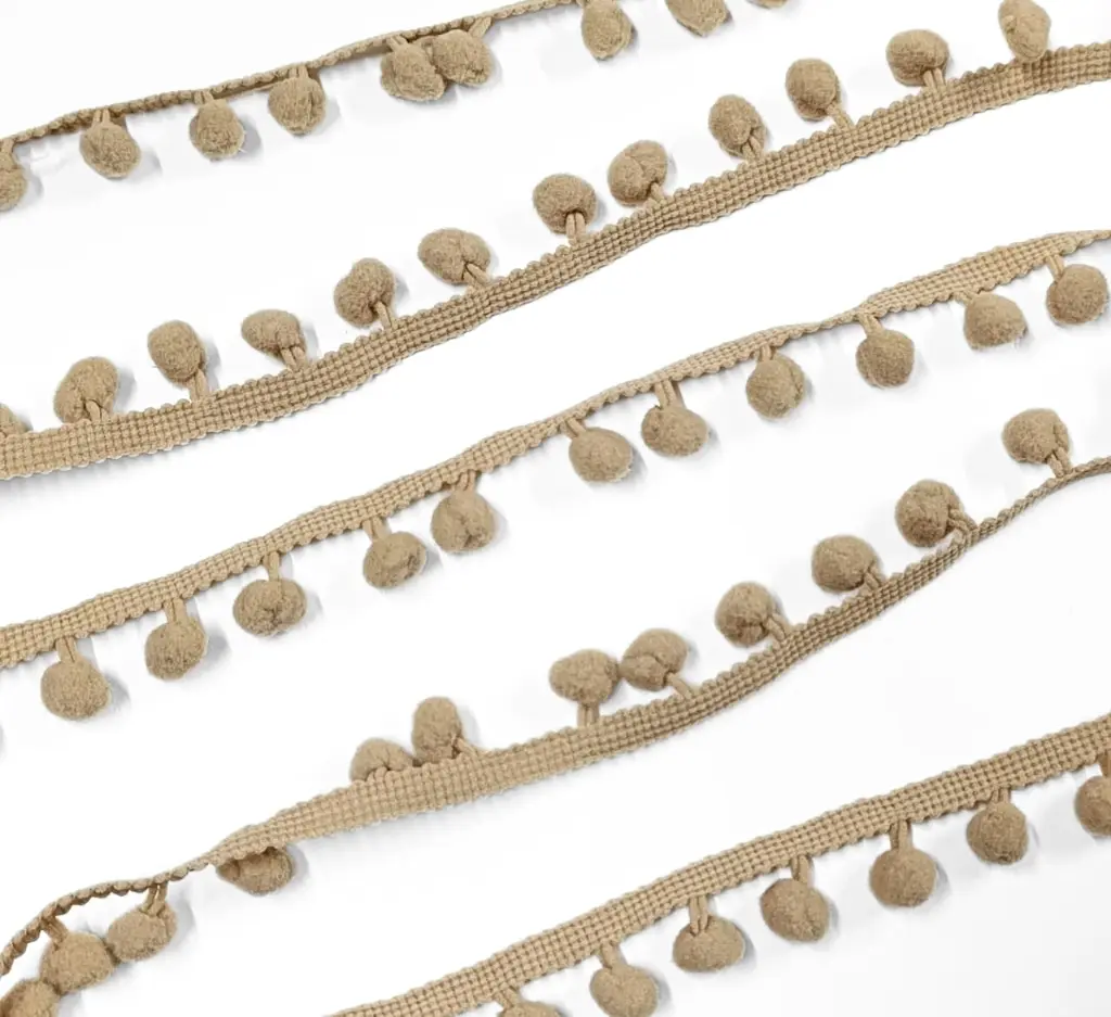 Tira Pom Pom - Beige
