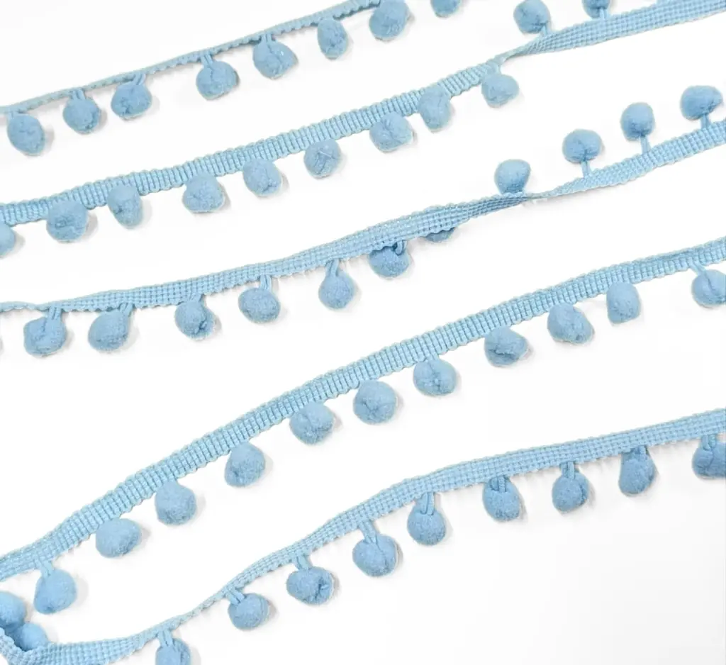 Tira Pom Pom - Celeste