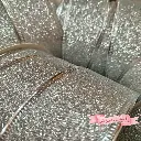 Listón Navideño - Glitter Oro/Plata/Rojo