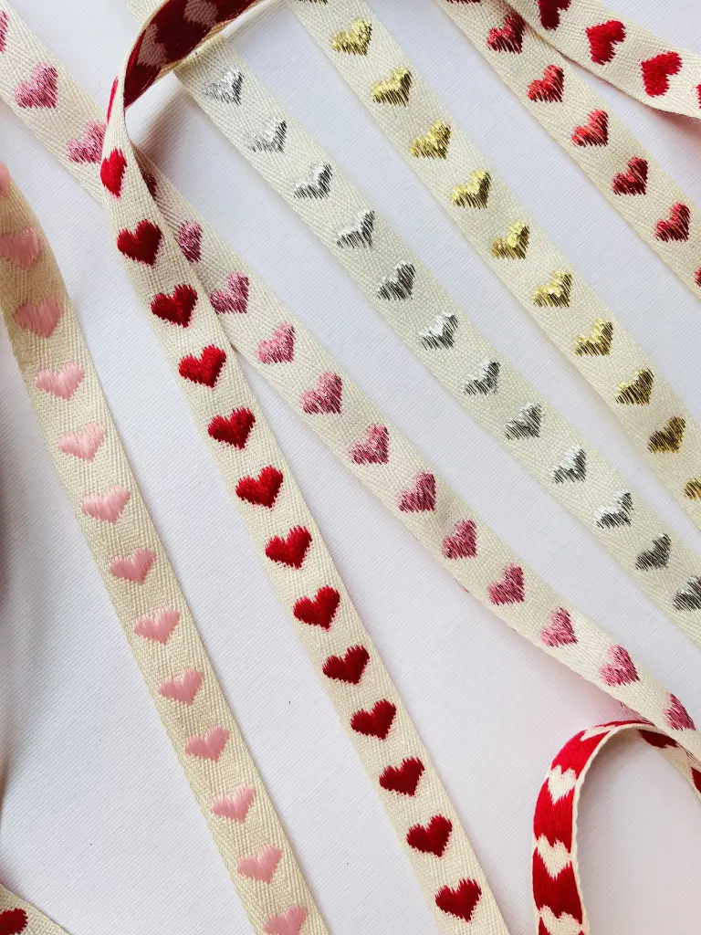 liston de algodon bordado