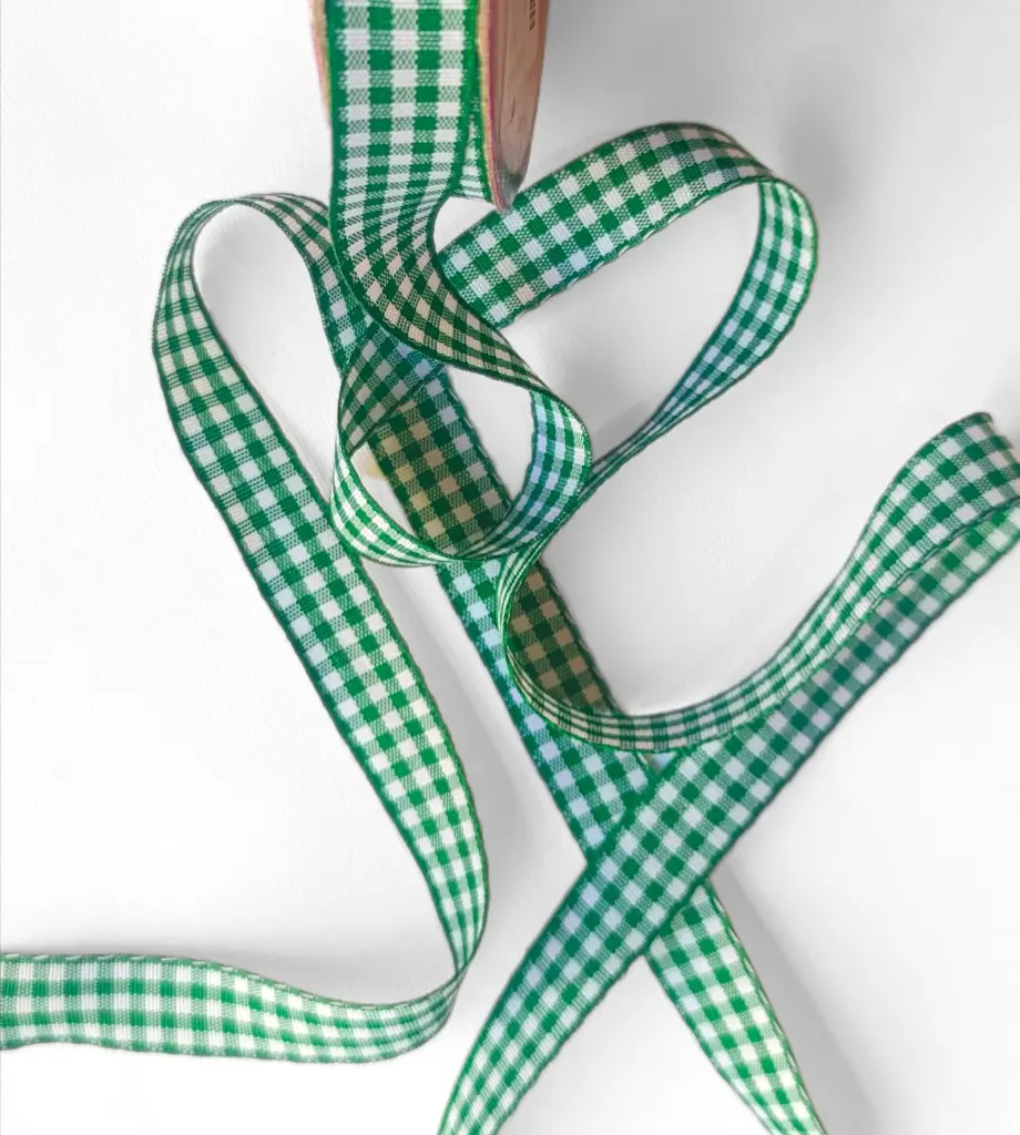 MH - Listón Hindú - Cuadros Verde