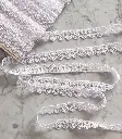 tira encaje guipur blanco flores