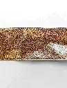 Listón Navideño - Escarchado Oro y Plata 4"