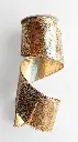 Listón Navideño - Escarchado Oro y Plata 4"