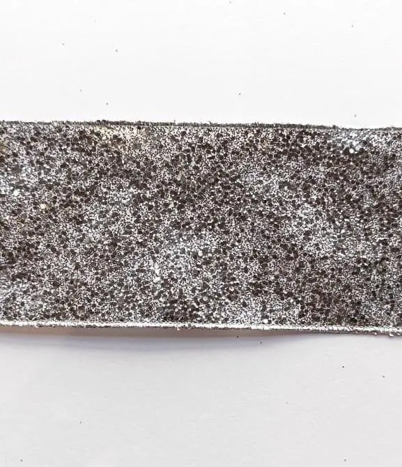 Listón Navideño - Escarchado Plata 4"