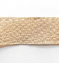 Listón Navideño - Malla Yute Beige 4"