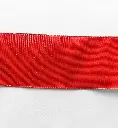 Listón Navideño - Metálico Rojo 4"