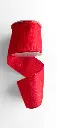 Listón Navideño - Metálico Rojo 4"