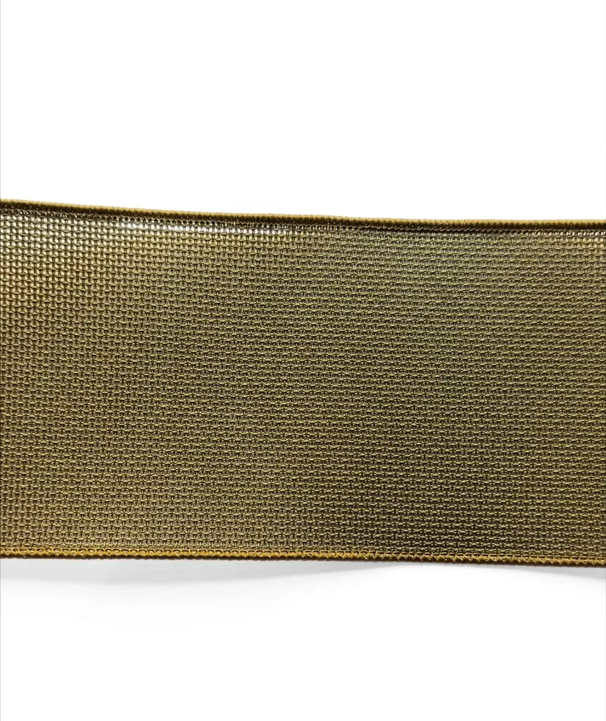 Listón Navideño - Yute Verde Olivo 4"