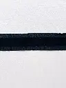 Listón Terciopelo Plisado Duquesa - Negro