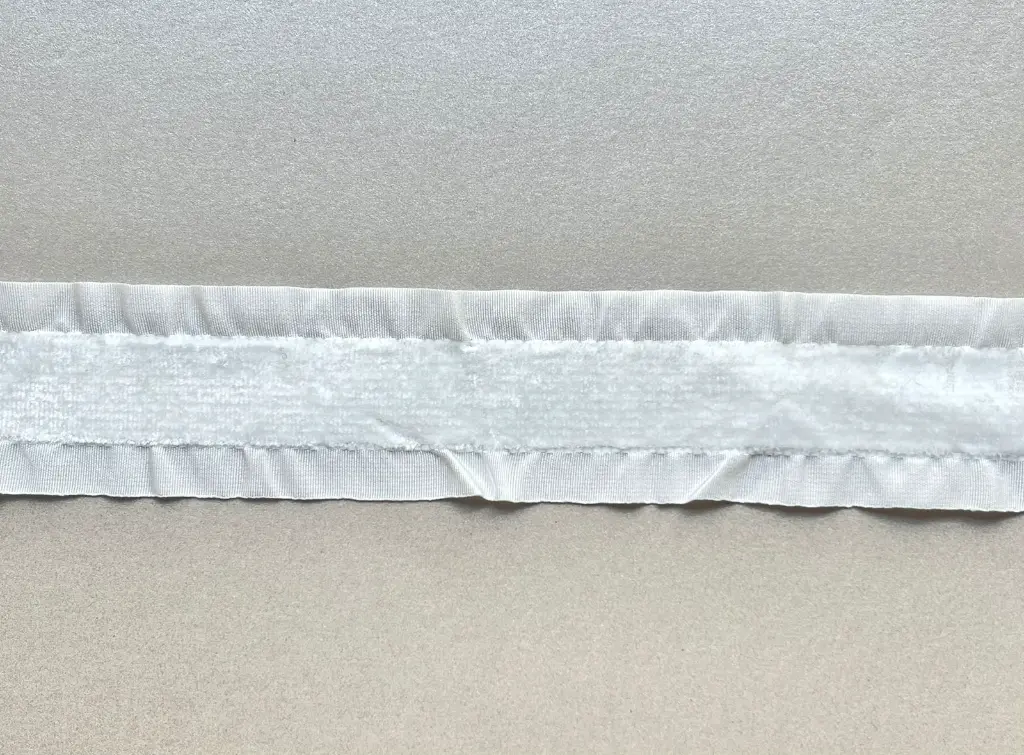 Listón Terciopelo Plisado Duquesa - Blanco