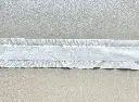 Listón Terciopelo Plisado Duquesa - Blanco
