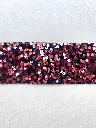 M - Listón Terciopelo Lentejuela 7.5 cm (3") - Dark Rose