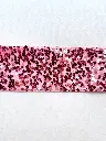M - Listón Terciopelo Lentejuela 7.5 cm (3") - Rosa