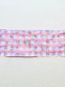 Listón de Cuadros Tipo Picnic de 10 cm – Rosa Pastel