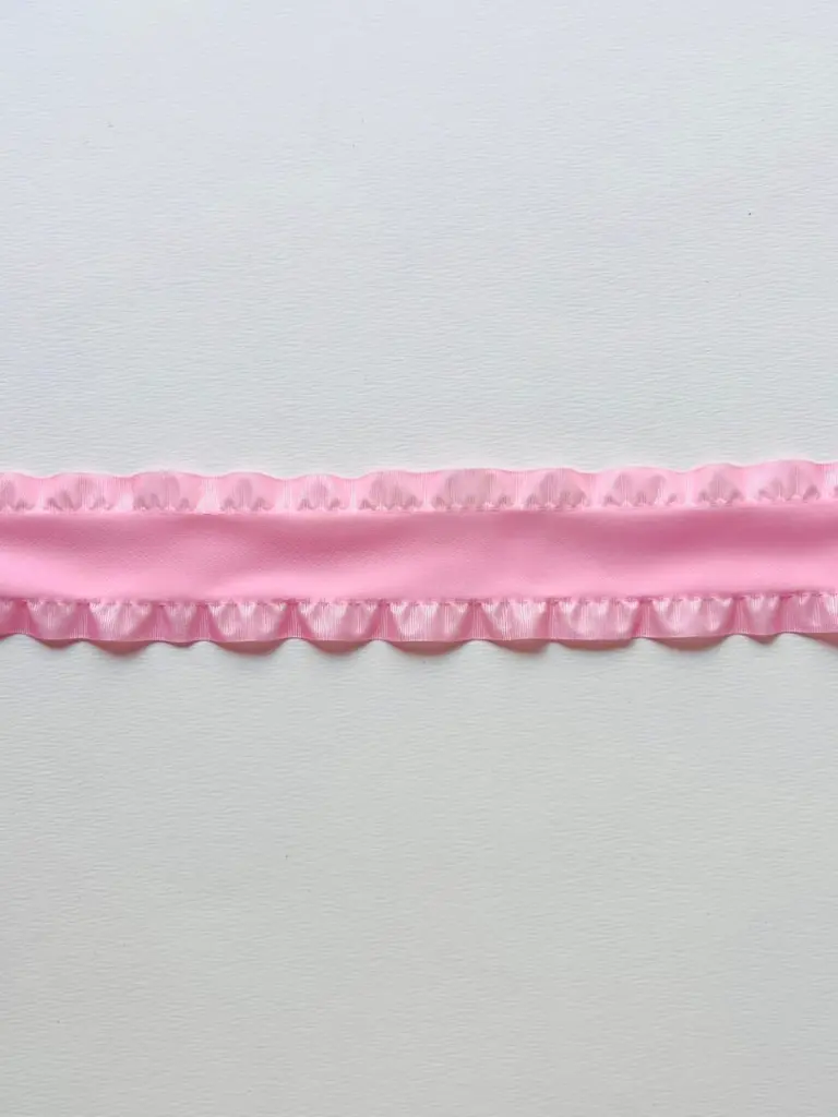 Listón Coquette Plisado Ondulado - Rosa
