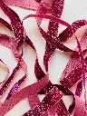 Listón de Terciopelo Escarchado - Fucsia