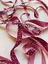 Listón de Terciopelo Escarchado - Rosa