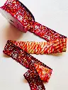 MH - Tira Hindu Multicolor 5 cm Bordada - rojo Quemado