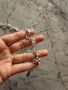 Galón de Cristal con Flecos/Abanicos Baguete