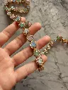 Galón de Pedrería Rosetas Multicolor Pastel y Strass