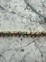 Tira de Flores de Cristal Opal Multicolor y Strass