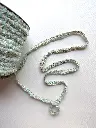 Galón de Pasamanería Tipo Chanel Verde Menta y Dorado