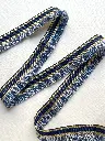 Pasamanería Azul Marino y Dorado con Fleco Lateral Azul y Blanco1.webp