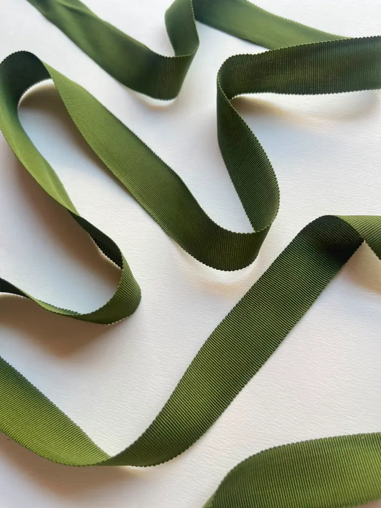 Listón Rayon - 2.5 cm - Verde Musgo