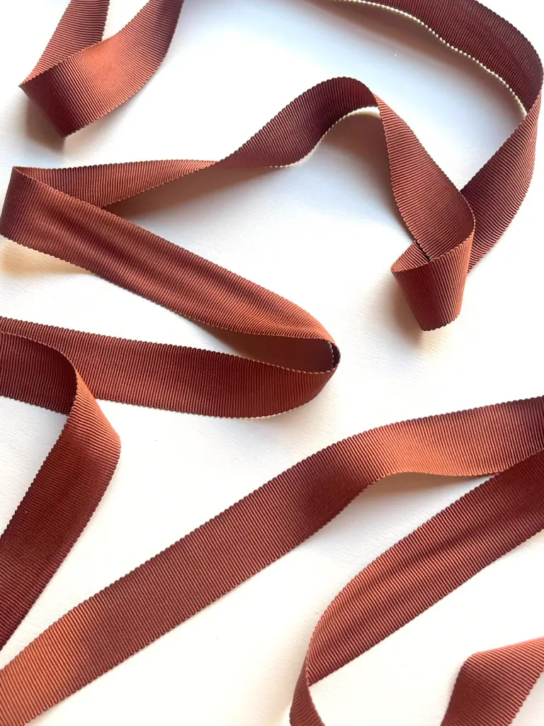 Listón Rayon - 2.5 cm - Brownie