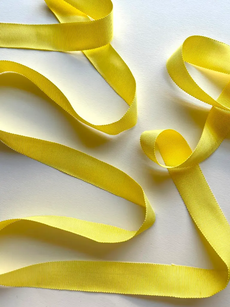 Listón Rayon - 2.5 cm - Amarillo