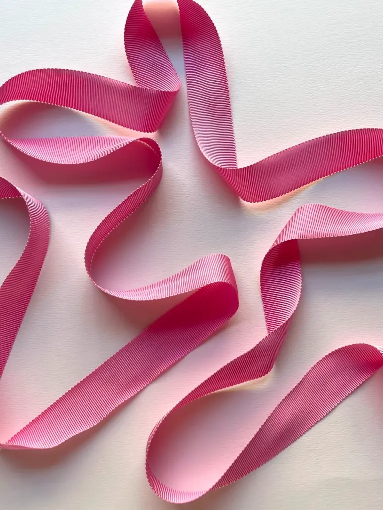 Listón Rayon - 2.5 cm - Flamingo