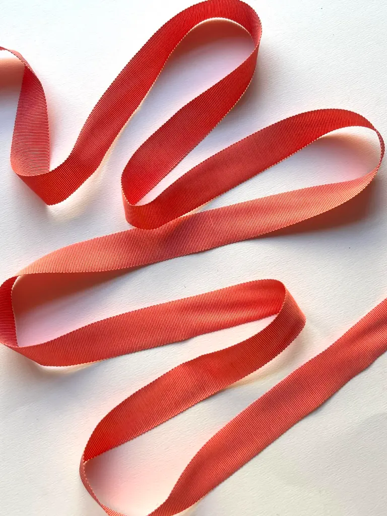 Listón Rayon - 2.5 cm - Coral