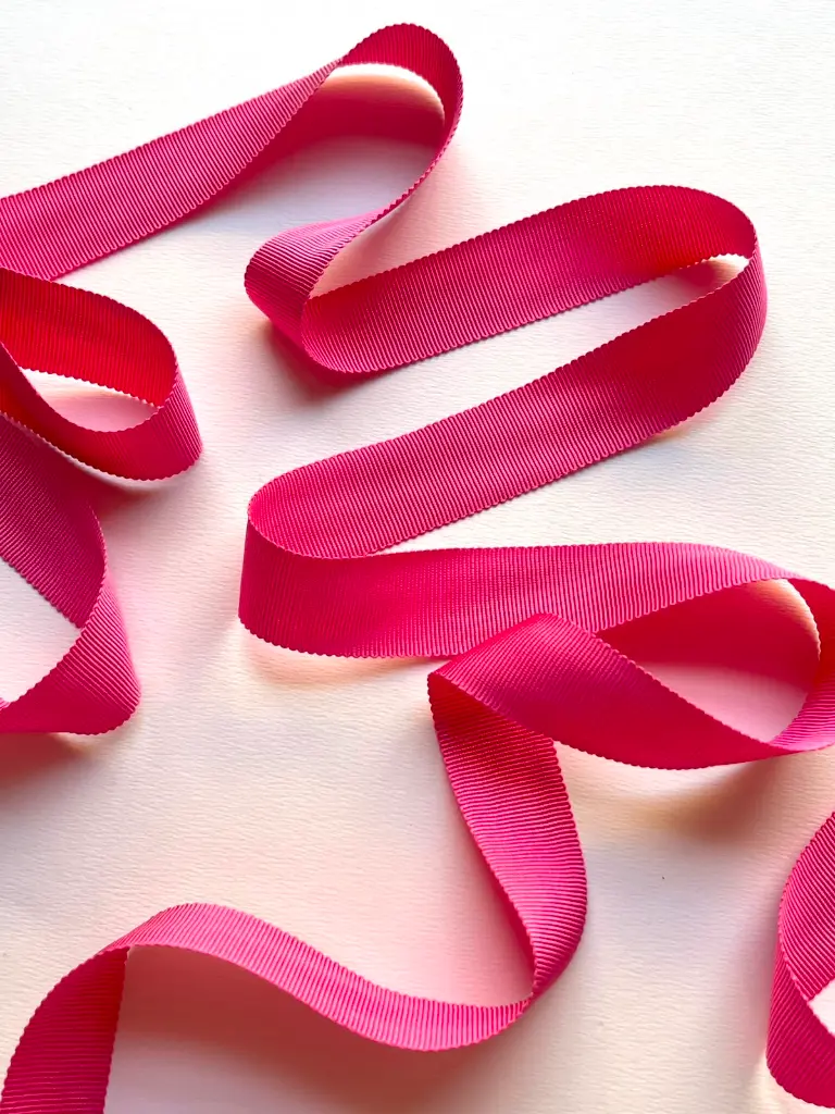 Listón Rayon - 2.5 cm - Shocking Pink