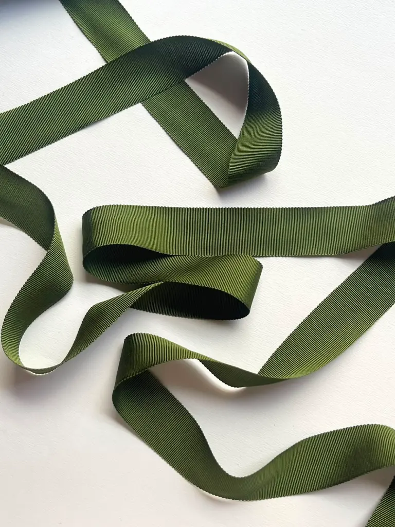 Listón Rayon - 3 cm - Verde Musgo