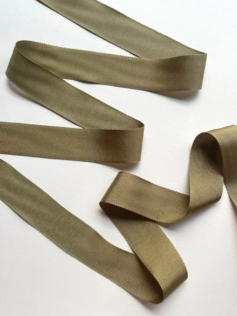 Listón Rayon - 3 cm - Verde Olivo