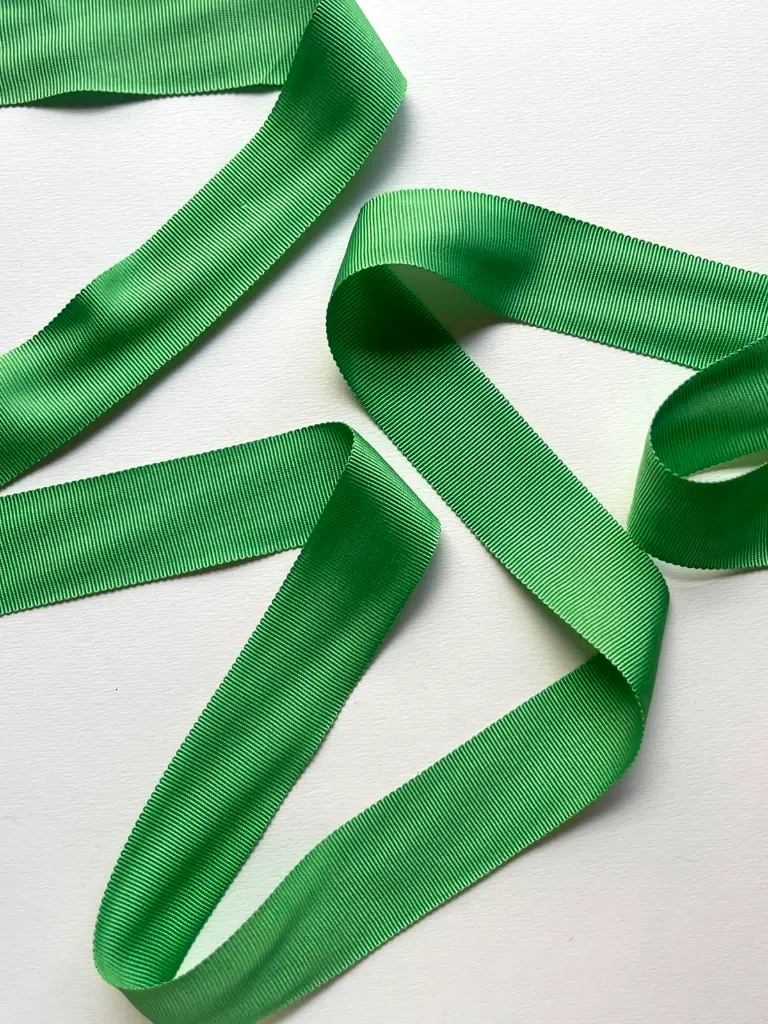 Listón Rayon - 3 cm - Verde Limon