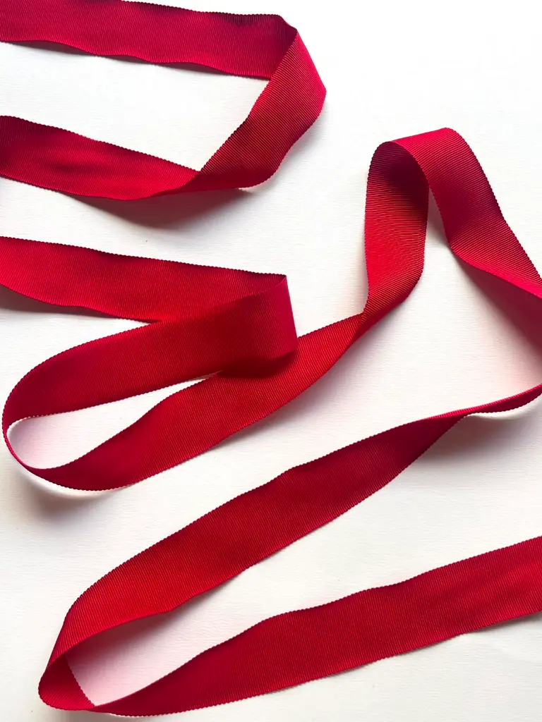 Listón Rayon - 3 cm - Rojo