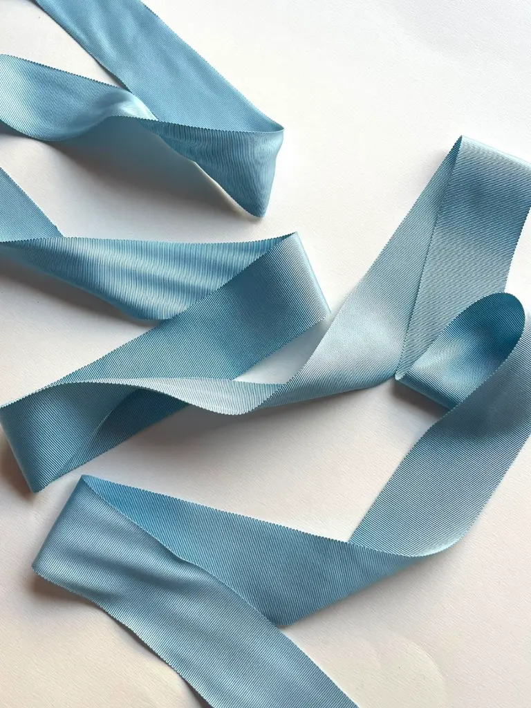 Listón Rayon - 5 cm - Celeste