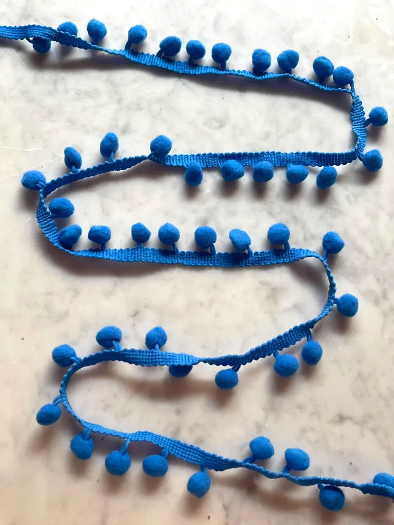 Tira Pom Pom - Azul Maya1.webp