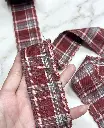 Listón Navideño - Tartan Escocés de Franela
