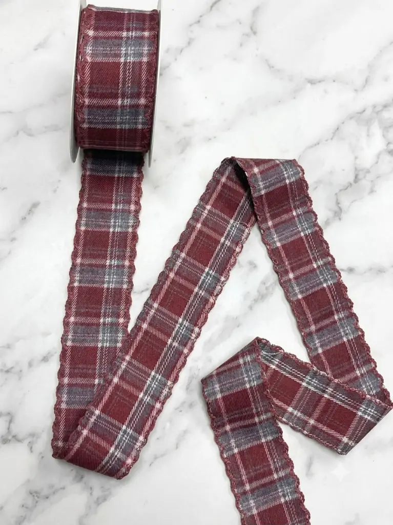 Listón Navideño - Tartan Escocés de Franela