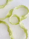 liston ondulado floral verde limon