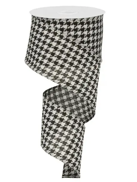 Listón Navideño - Houndstooth