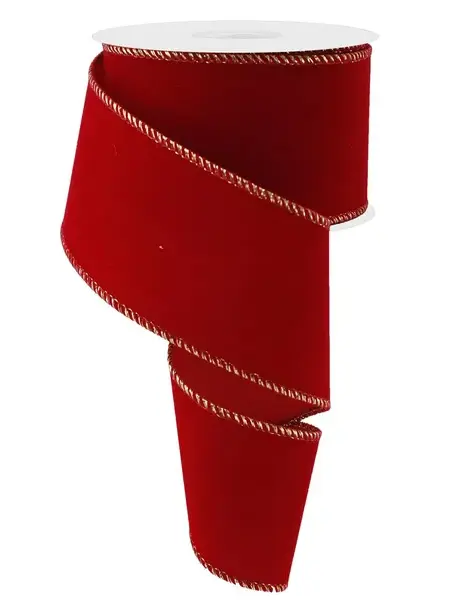 Listón Navideño - Velvet Red Outdoor