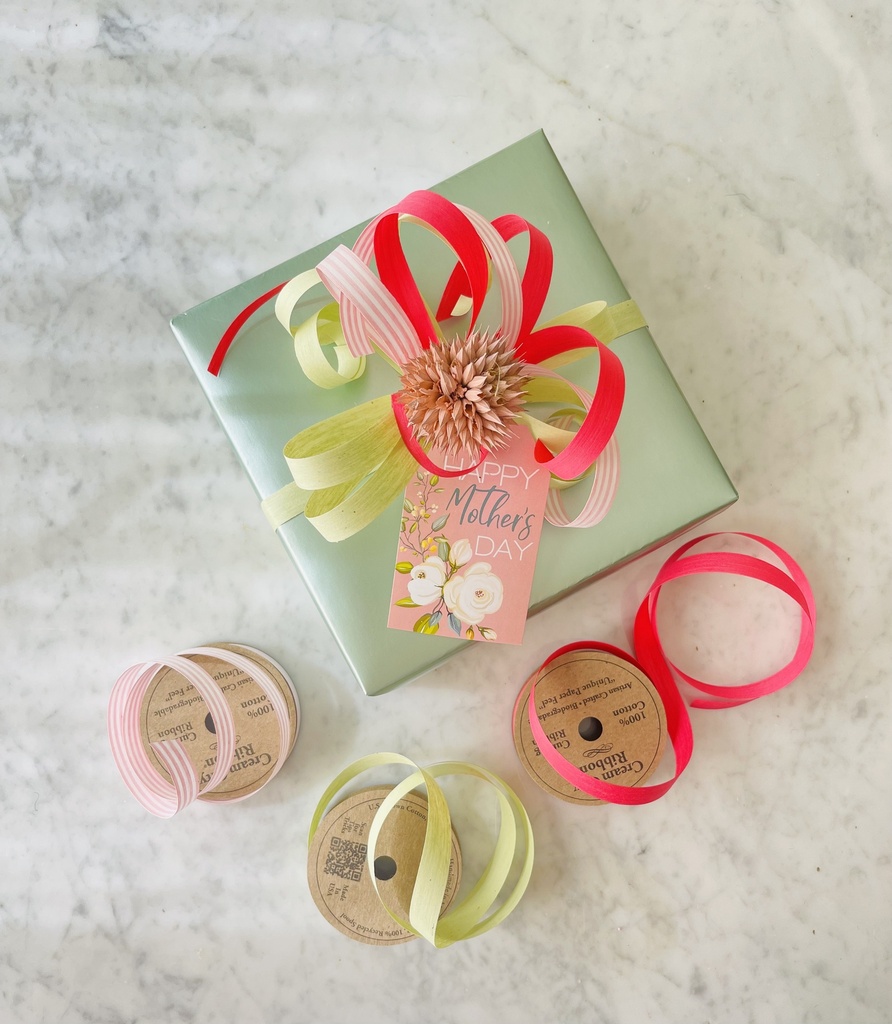 Listón Algodón - Azalea (1/2" x 10 Yardas)