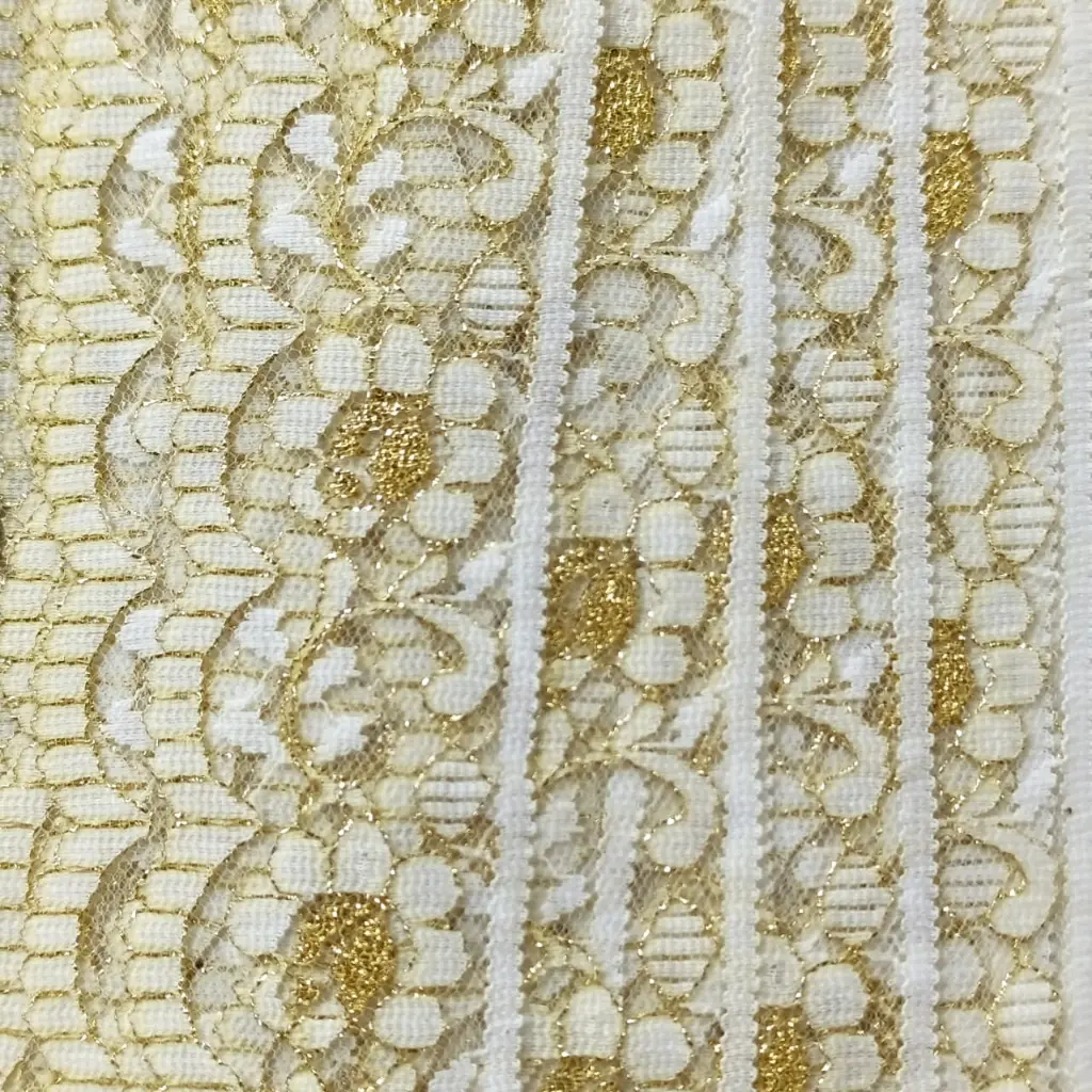 Tira Encaje 3.5cm - Oro y Beige.1.webp